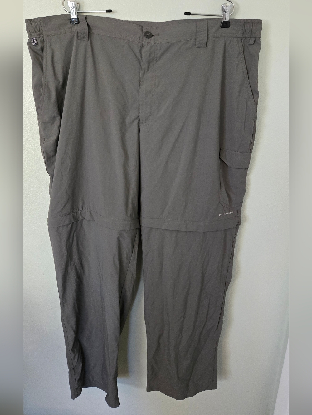 Columbia | PFG Omni-Shade Convertible Hiking Fishing Gray Cargo Pants Size 44x32